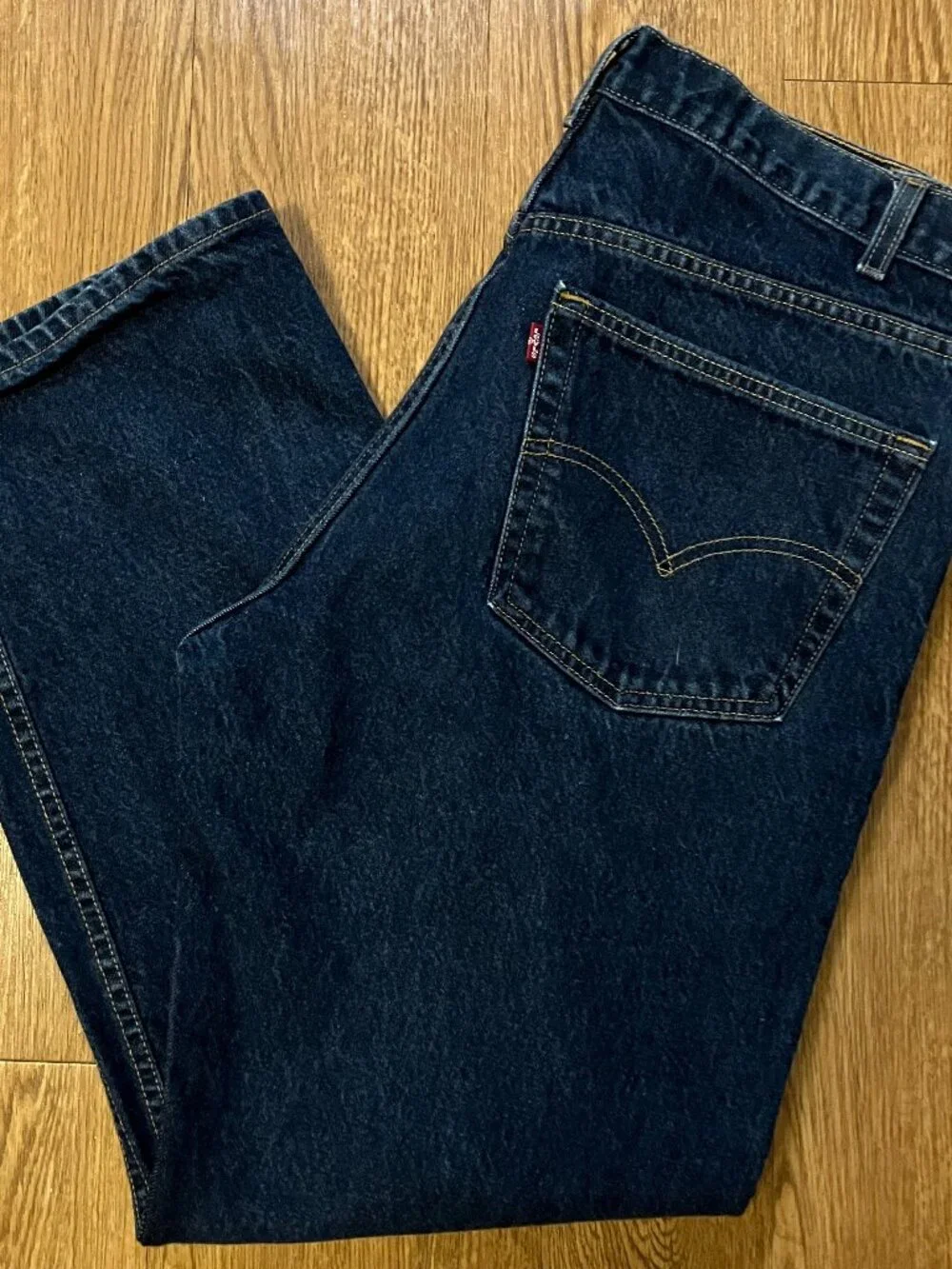 Vtg Levis 505 Jeans Made in USA Dark Wash Denim Mens 38x30 *True 36*